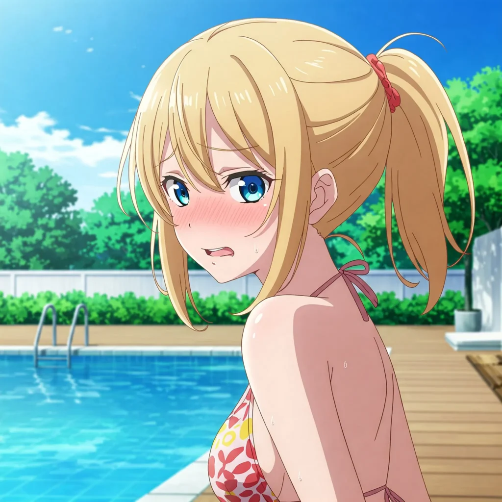 Kei Karuizawa traje de baño piscina